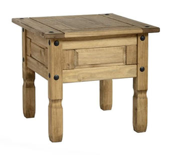 low wooden square table